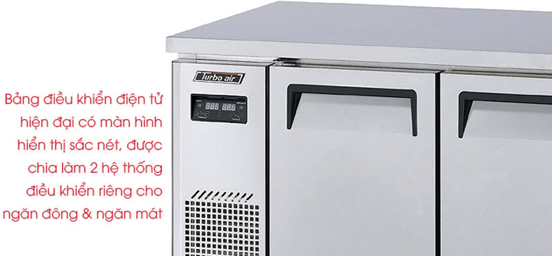 Bàn đông mát inox 3 cánh 1m8 Turbo Air KURF18-3  - Hàng chính hãng