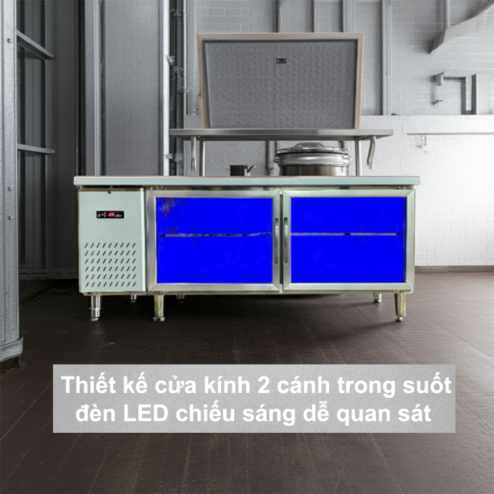 Bàn đông quạt lạnh cửa kính Lightcool BL-1500 1.5M - Hàng chính hãng