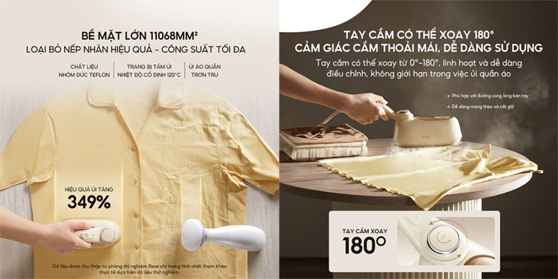 Bàn là hơi nước Bear IR-4H15H - Hàng chính hãng