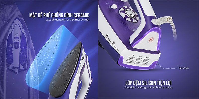 Bàn là hơi nước Elmich SIE-3434 - Hàng chính hãng