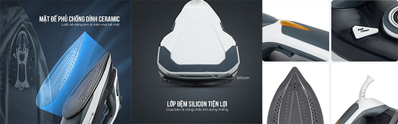 Bàn là hơi nước Elmich SIE-3435 - Hàng chính hãng