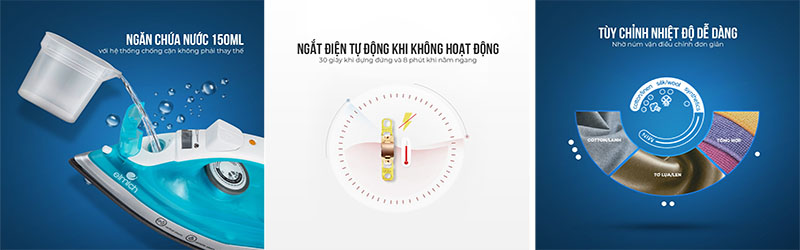 Bàn là hơi nước Elmich SIE-3436 - Hàng chính hãng