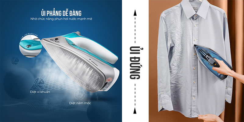 Chức năng ủi của Bàn là hơi nước Elmich SIE-3438