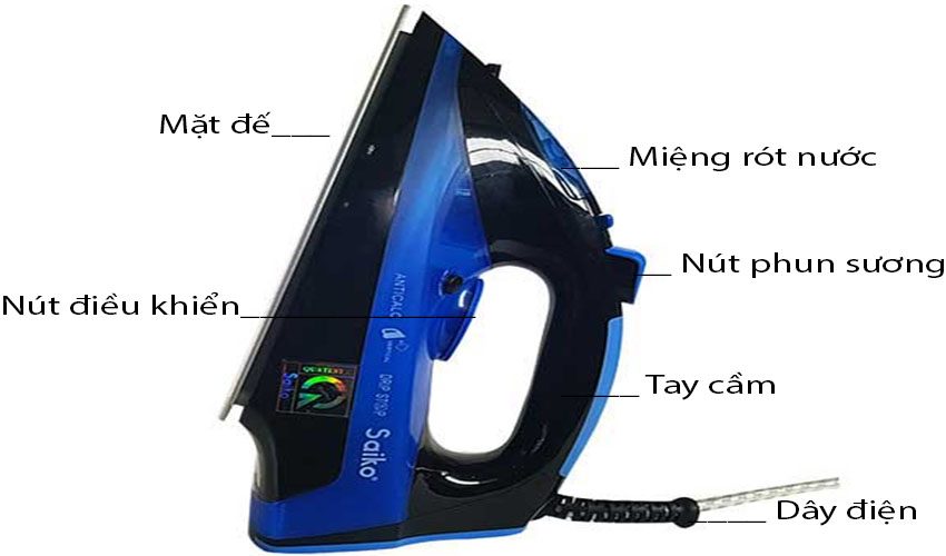 Bàn ủi hơi nước Saiko STI-9240E - Hàng chính hãng