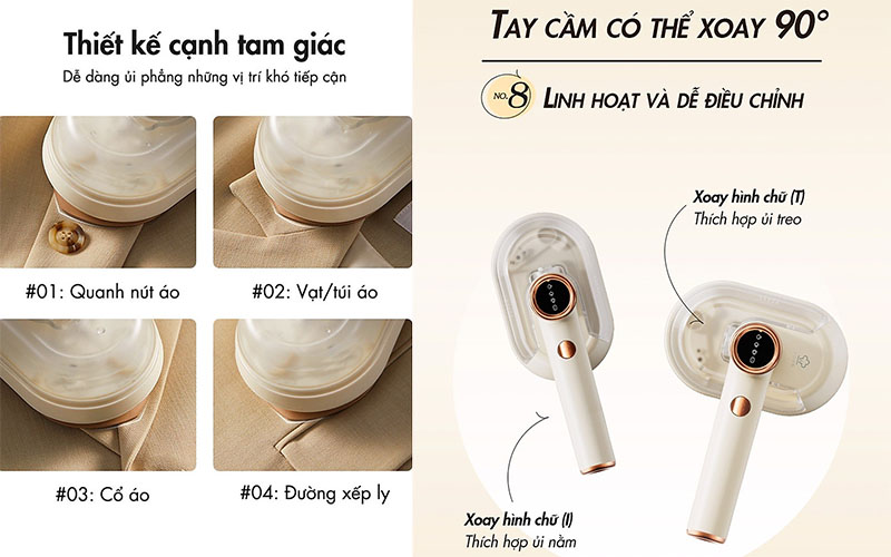 Bàn là hơi nước cầm tay Bear GTJ-A12Z2 - Hàng chính hãng