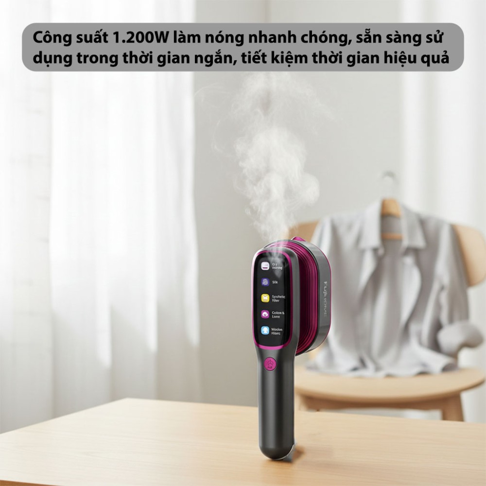 Bàn là hơi nước cầm tay Fujihome SI718AB - Hàng chính hãng