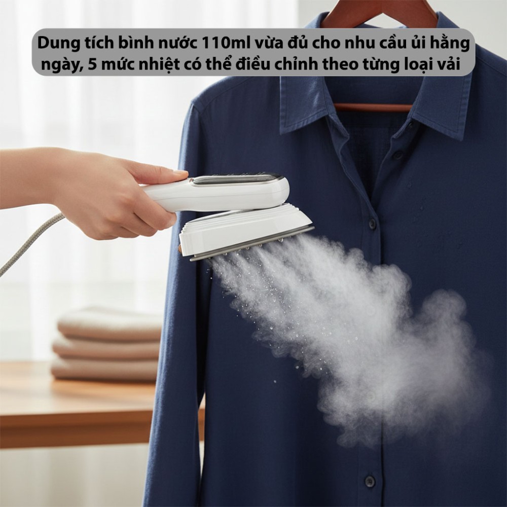 Bàn là hơi nước cầm tay Fujihome SI718AW - Hàng chính hãng