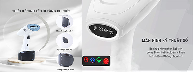 Bàn là hơi nước cầm tay Hasuka HSK-308 - Hàng chính hãng