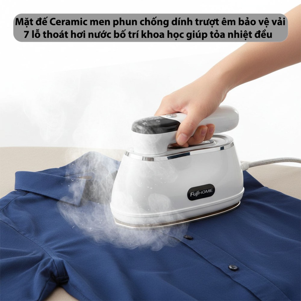 Bàn là hơi nước cầm tay gấp gọn Fujihome SI200CW - Hàng chính hãng