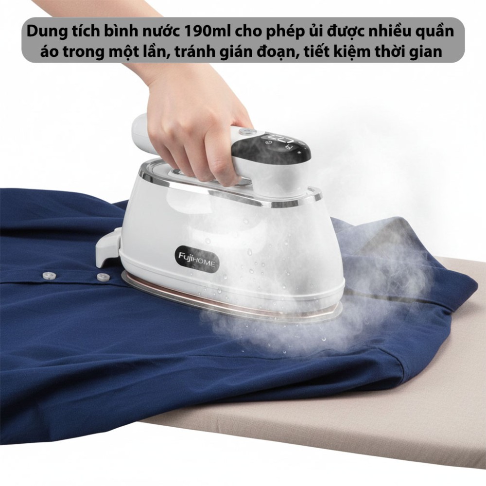 Bàn là hơi nước cầm tay gấp gọn Fujihome SI200CW - Hàng chính hãng