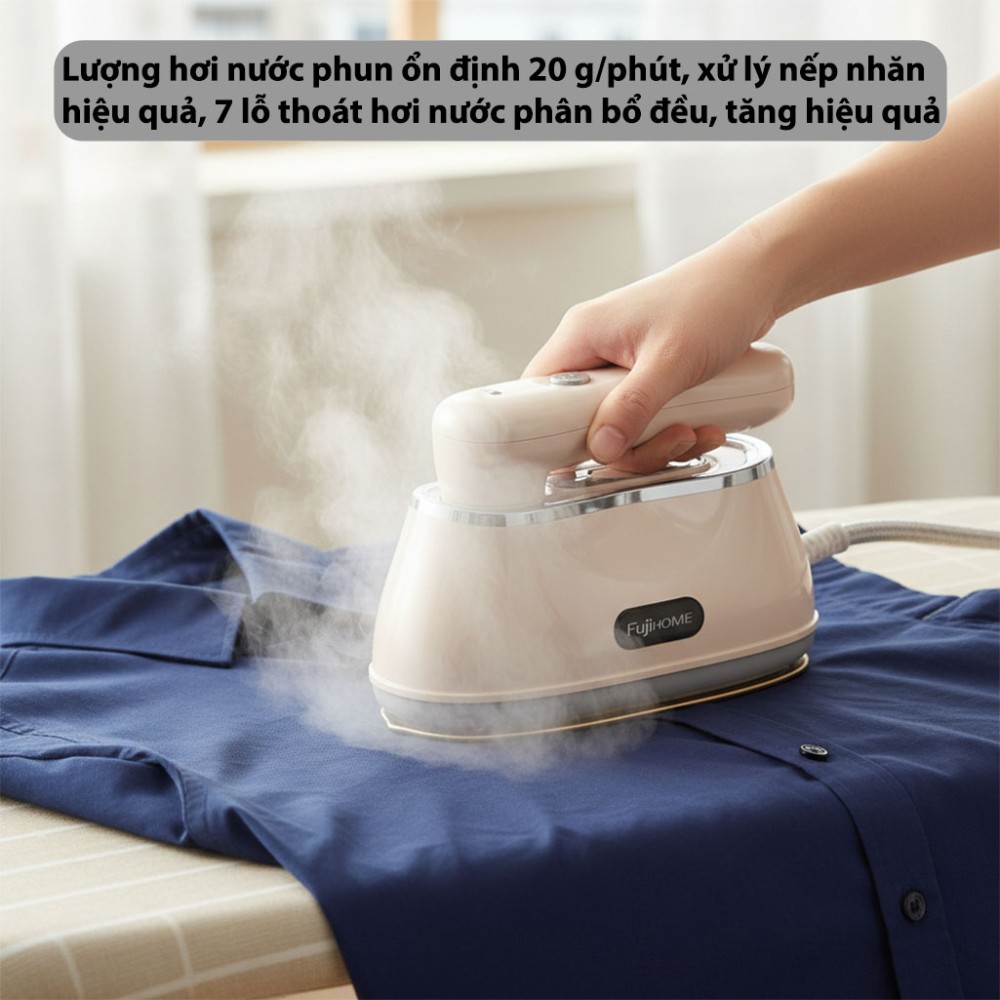 Bàn là hơi nước cầm tay gấp gọn Fujihome SI200DC - Hàng chính hãng