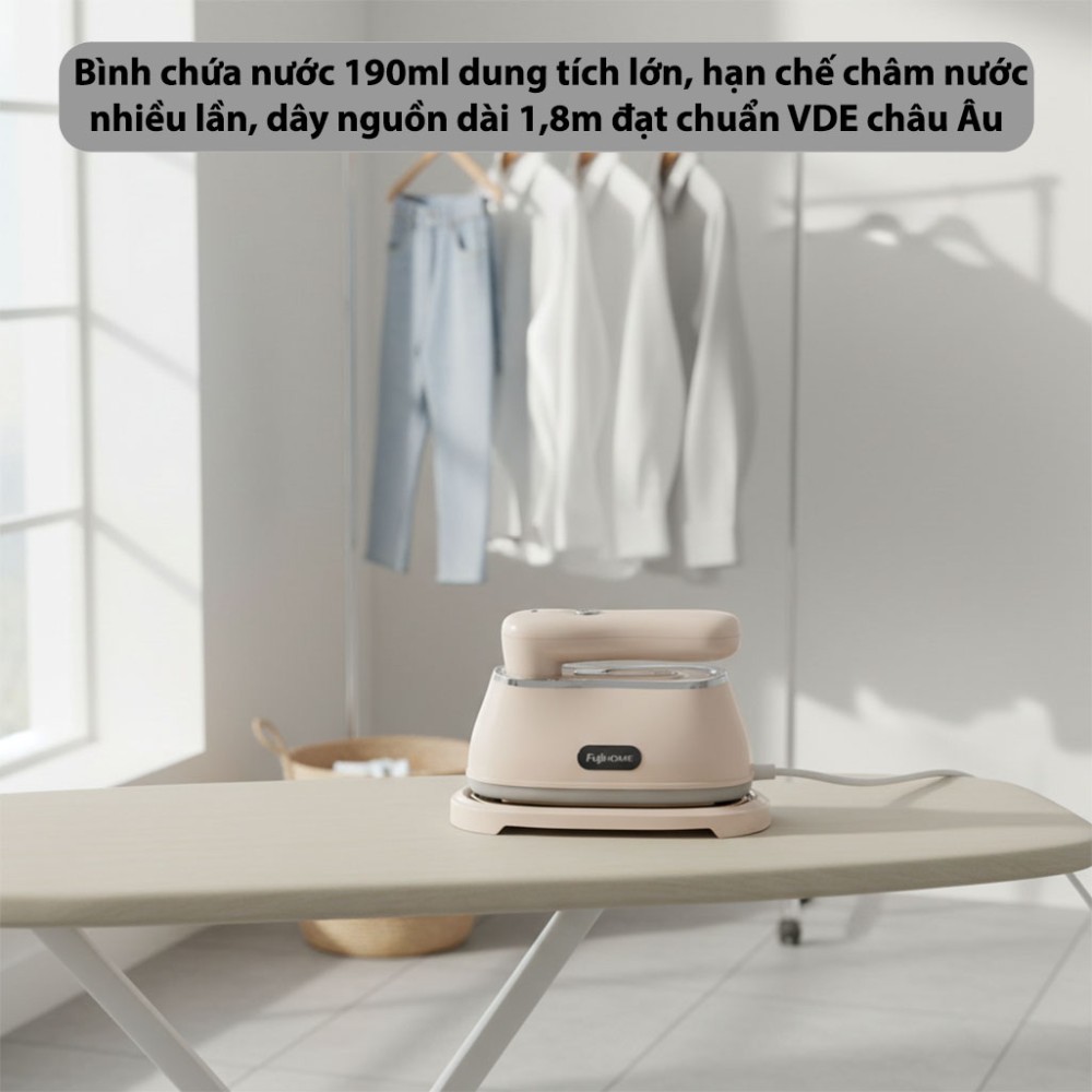 Bàn là hơi nước cầm tay gấp gọn Fujihome SI200DC - Hàng chính hãng