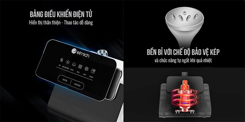 Bàn là hơi nước đứng Elmich GSE-3953 - Hàng chính hãng