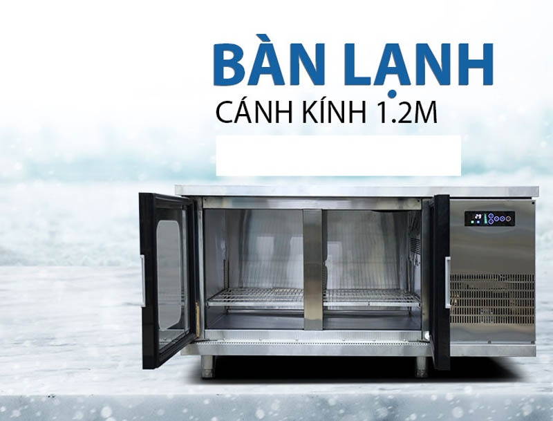 Bàn mát cánh kính Fujshima FSM-BLCKQ 1.2 được làm từ inox cao cấp