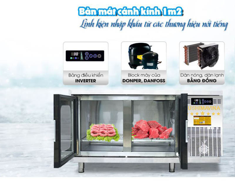 Làm lạnh nhanh chóng bằng quạt gió với mức nhiệt ổn định từ 0 - 10 độ C