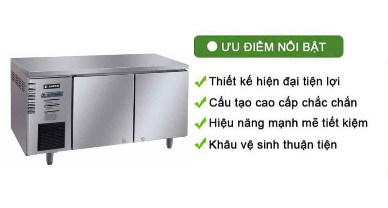 Bàn mát 2 cánh inox Sanden SCC-1503 - Hàng chính hãng