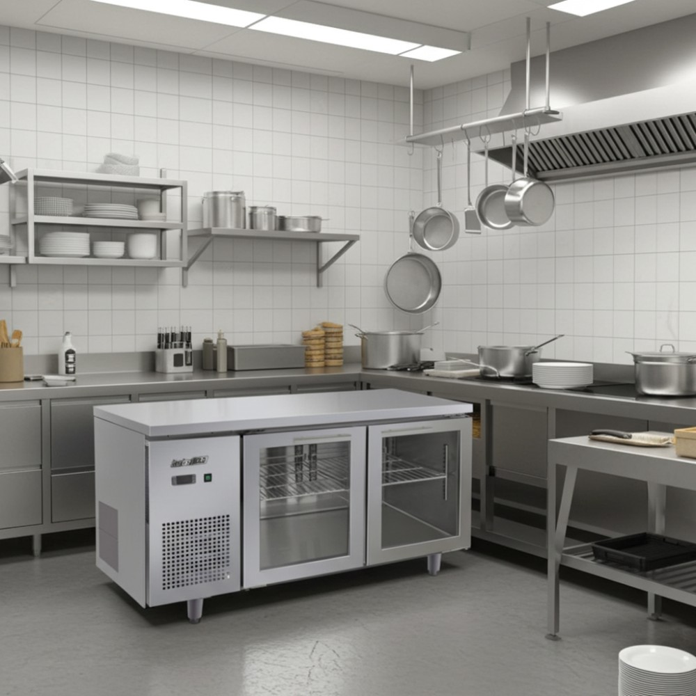 Bàn mát 2 cánh kính TurboGold TG-12UC-2G - Hàng chính hãng