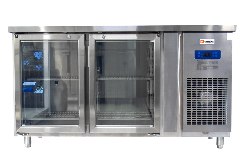Bàn mát 2 cánh kính Unibar UB-2MK1575 - Hàng chính hãng
