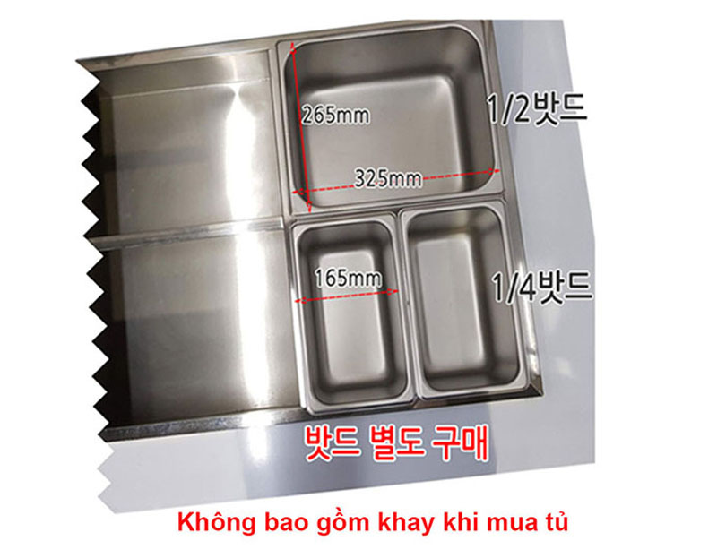 Bàn mát 2 cánh Kistem KIS-XDB15R - 405 lít - Hàng chính hãng