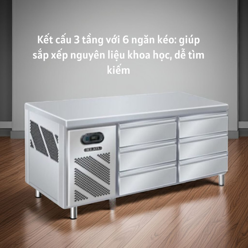 Bàn mát 3 tầng 6 ngăn kéo Berjaya BS6DR/C1850/3 - Hàng chính hãng