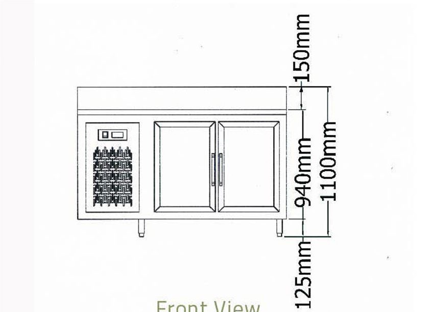 Thiết kế bàn mát hai cánh BS 2DC6/Z