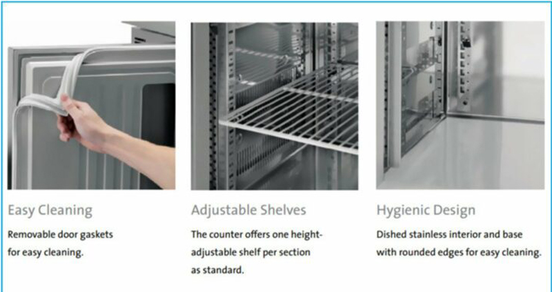 Thiết kế bên trong của tủ đông  Hoshizaki RT-126MA-S