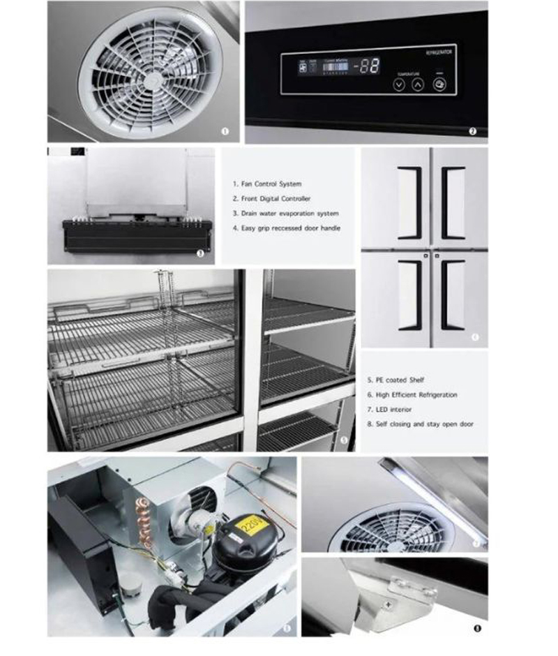 Bàn mát cánh kính Turbo Air KGR18-3 - Hàng chính hãng