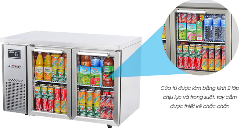 Bàn mát cánh kính Turbo Air KGR12-2 - Hàng chính hãng