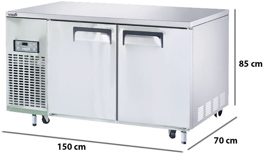 Kích thước của Bàn mát công nghiệp 2 cánh gián tiếp Happys HWI-1500TR