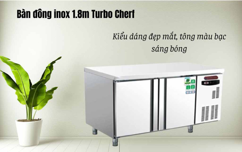 Bàn mát inox 2 cánh 1.5m Turbo Chef TCUR5 - Hàng chính hãng