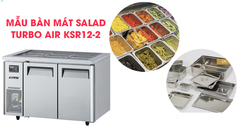 Bàn mát salad 2 cánh Turbo Air KSR12-2 - Hàng chính hãng