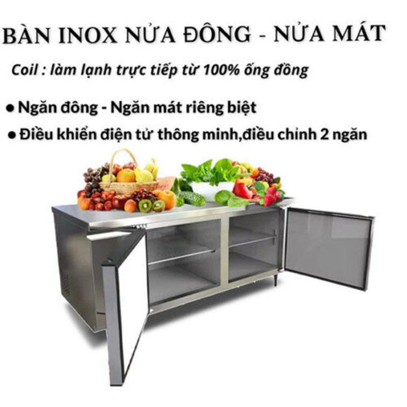 Snow Village PLS.35L2S có 2 chế độ đông và mát riêng biệt, thuận tiên cho việc bảo quản thực phẩm