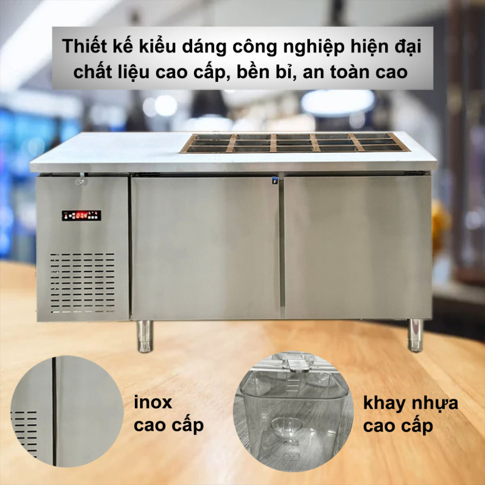 Bàn salad 1.5m Lightcool BL-1500 294L - Hàng chính hãng