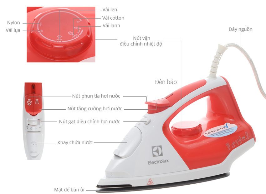 Chi tiết của bàn ủi Electrolux ESI5116 