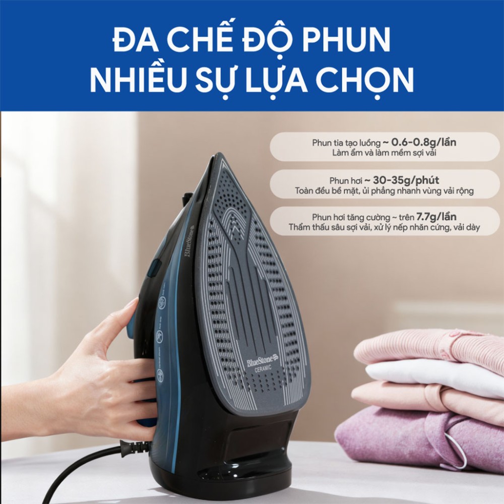 Bàn ủi hơi nước BlueStone SIB-3833 - Hàng chính hãng