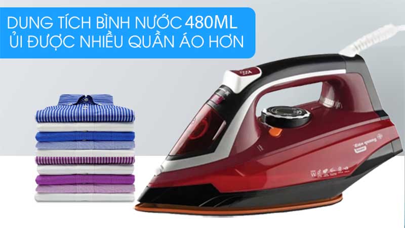 Bàn ủi hơi nước Điện Quang ĐQ SI01-2248-RBL - Hàng chính hãng