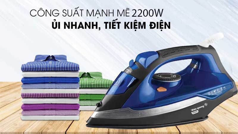 Bàn ủi hơi nước Điện Quang ĐQ SI02-2238-BBL - Hàng chính hãng