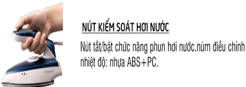 Bàn ủi hơi nước Lock&Lock ENI321 - Hàng chính hãng