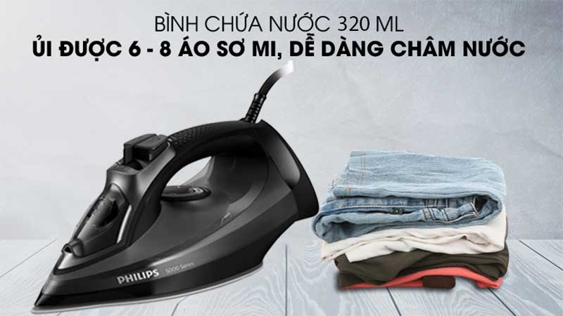 Dung tích bình chứa nước của Bàn ủi hơi nước Philips DST5040/80