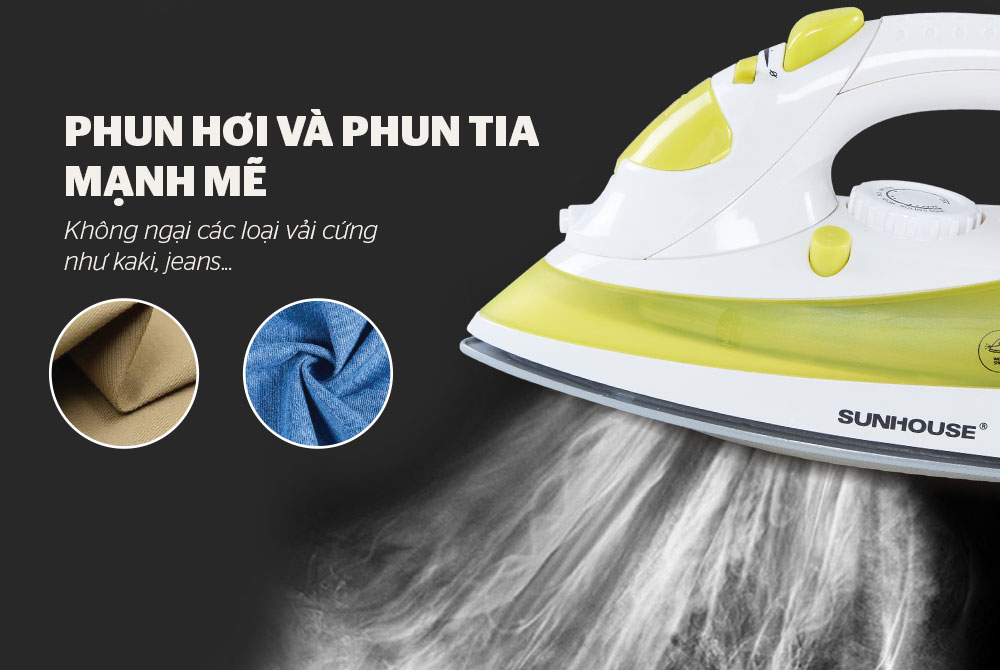 Bàn ủi hơi nước Sunhouse SHD2067 - Hàng chính hãng