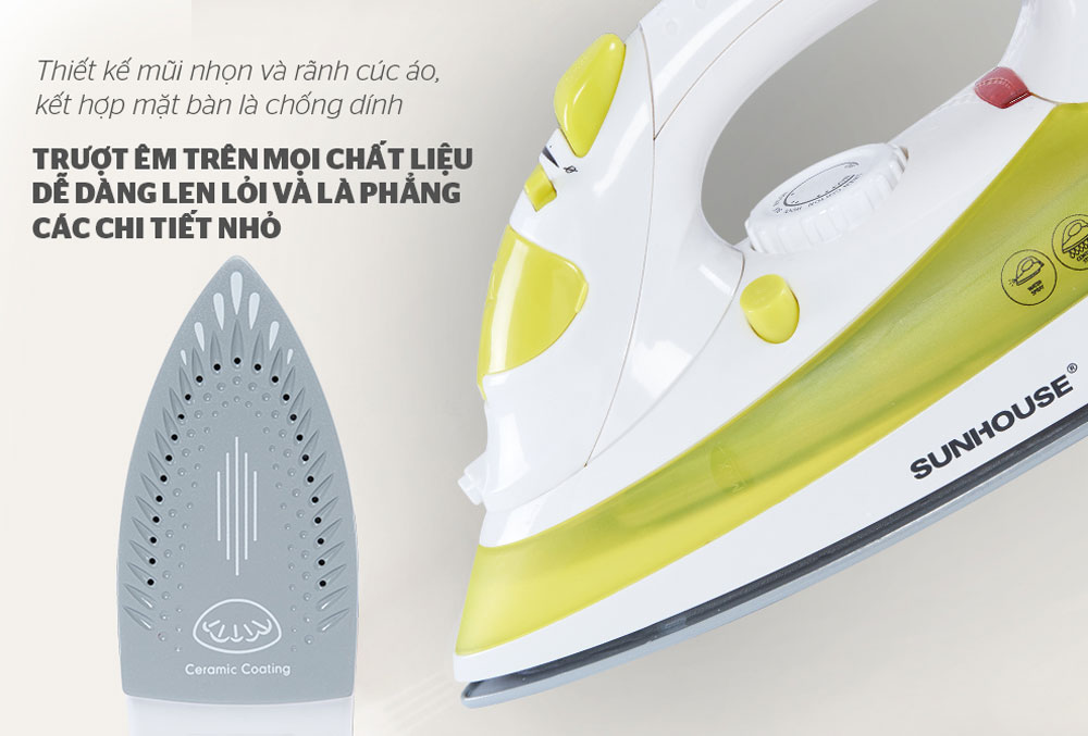 Bàn ủi hơi nước Sunhouse SHD2067 - Hàng chính hãng