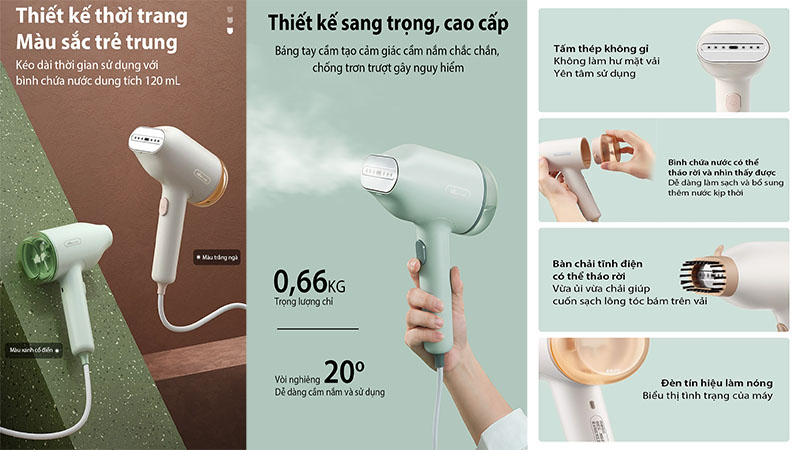 Bàn ủi hơi nước cầm tay Bear GTJ-B10S1 - Hàng chính hãng