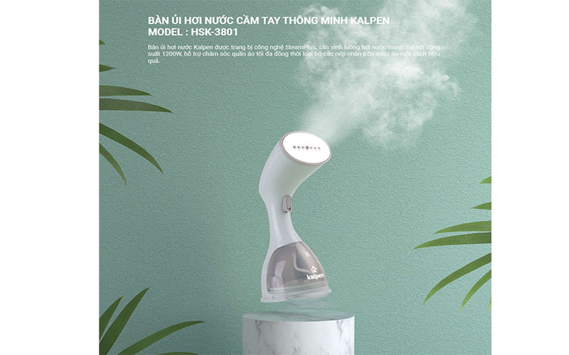 Bàn ủi hơi nước cầm tay Kalpen HSK-3801 - Hàng chính hãng