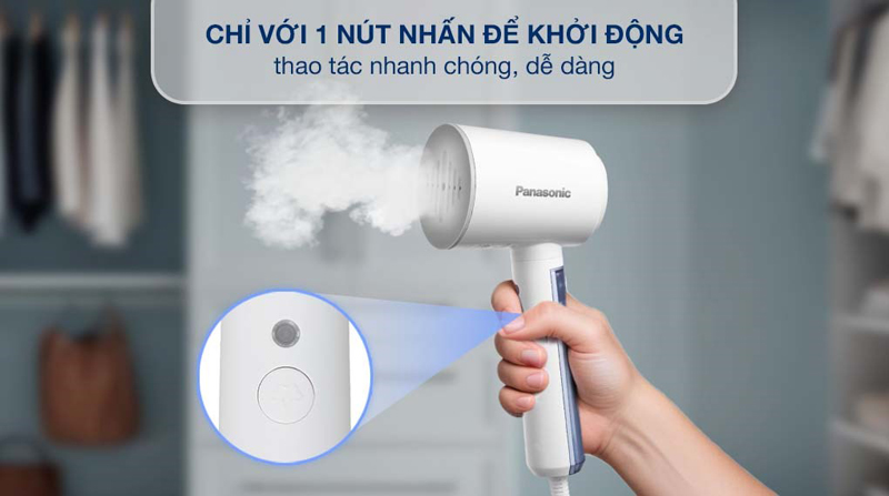 Bàn ủi hơi nước cầm tay Panasonic NI-GHD015WRA  - Hàng chính hãng