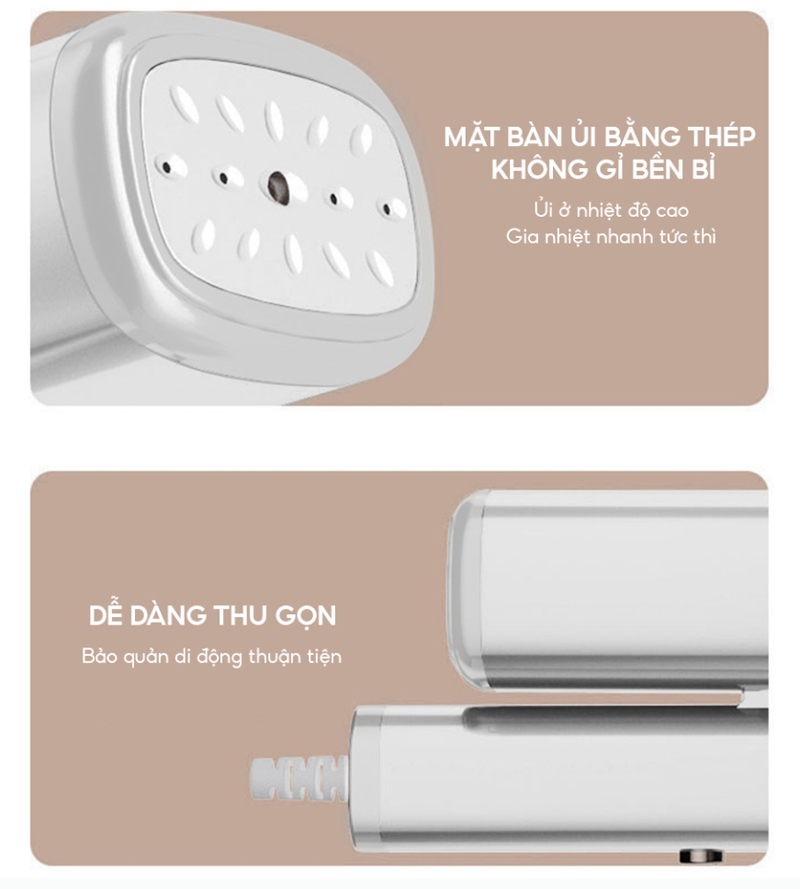 Bàn ủi hơi nước cầm tay gấp gọn Lydsto YY-SCGTJ01-W03 - Hàng chính hãng