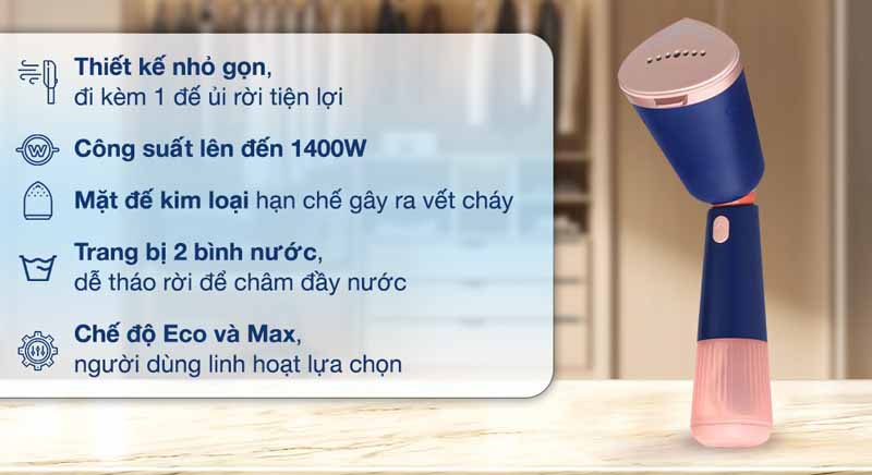 Tính năng nổi bật của bàn ủi hơi nước cầm tay Philips STH5030/20