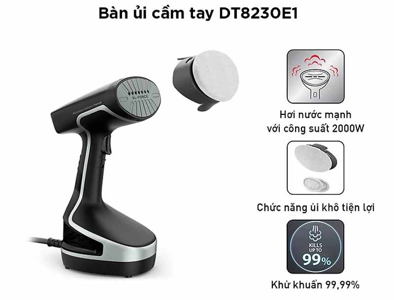 Bàn ủi hơi nước cầm tay Tefal DT8230E1 - Hàng chính hãng