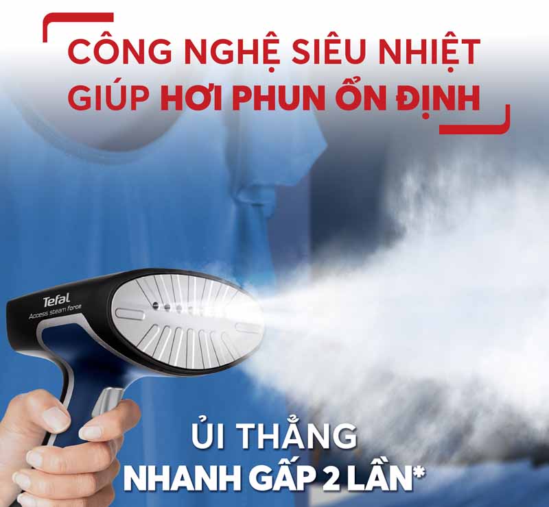Bàn ủi hơi nước cầm tay Tefal DT8230E1 - Hàng chính hãng