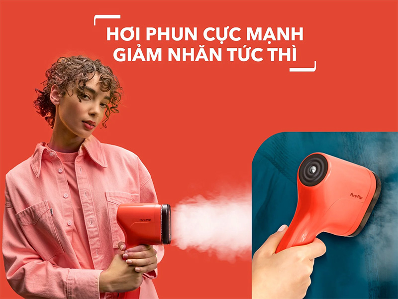 Bàn ủi hơi nước cầm tay Tefal PURE POP - Hàng chính hãng