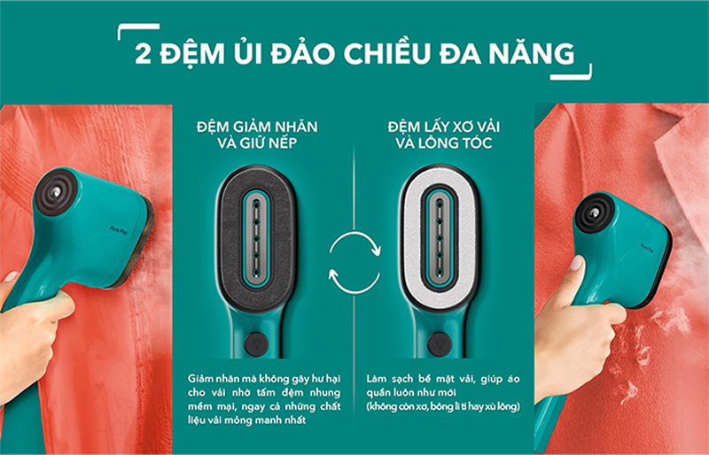 Bàn ủi hơi nước cầm tay Tefal PURE POP - Hàng chính hãng